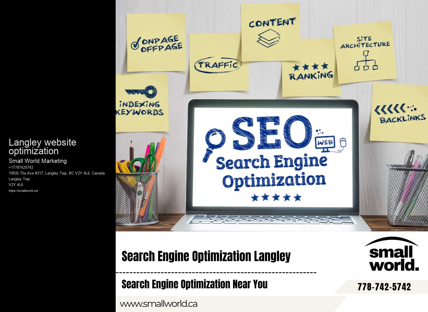 SEO best practices Langley website optimization